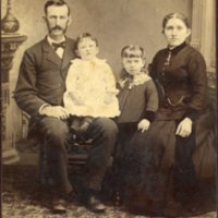 Family Portrait Photograph of the Goucher Family